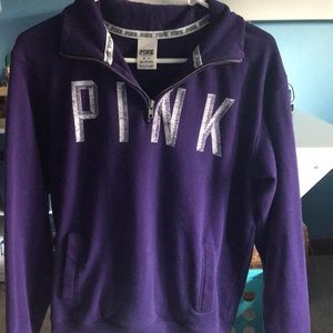 Victoria Secret purple quarter zip
